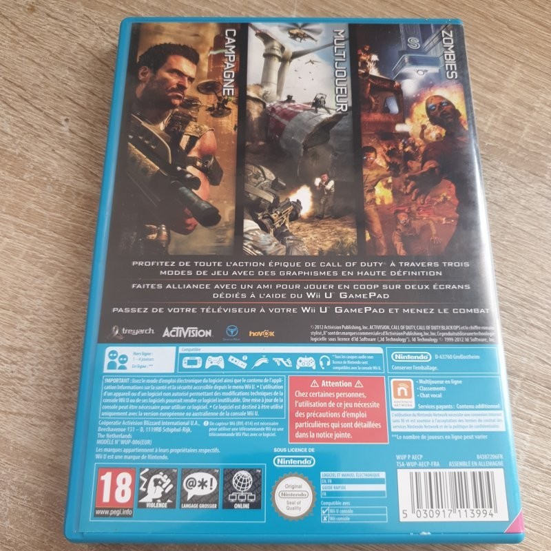 Wii U - Call of duty Black Ops 2 - Occasion
