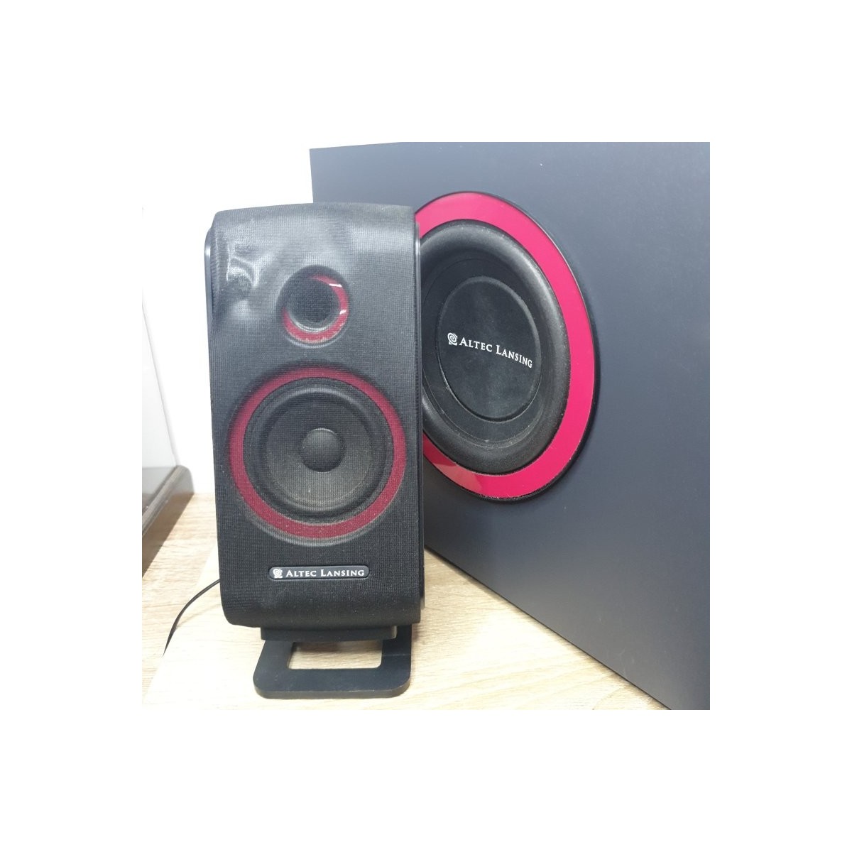 Enceintes PC Altec Lansing 221 Avec Caisson De Basses - Amplifiées - Occasion