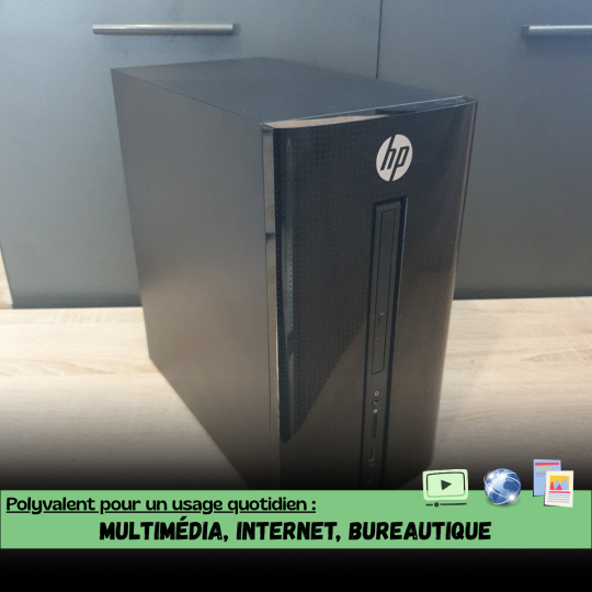 Pc Fixe HP Reconditionné – éthique et polyvalent - wifi, i5, SSD 256Go, 8Go RAM – Zorin OS Linux